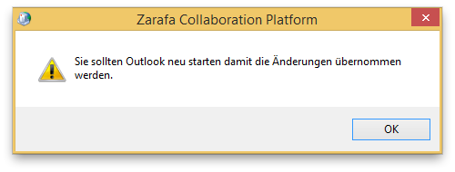 Outlook Zarafa 7