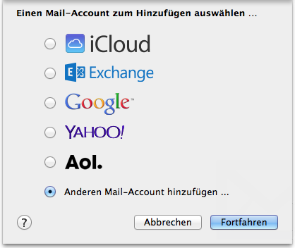 Neuer Account Mail 1